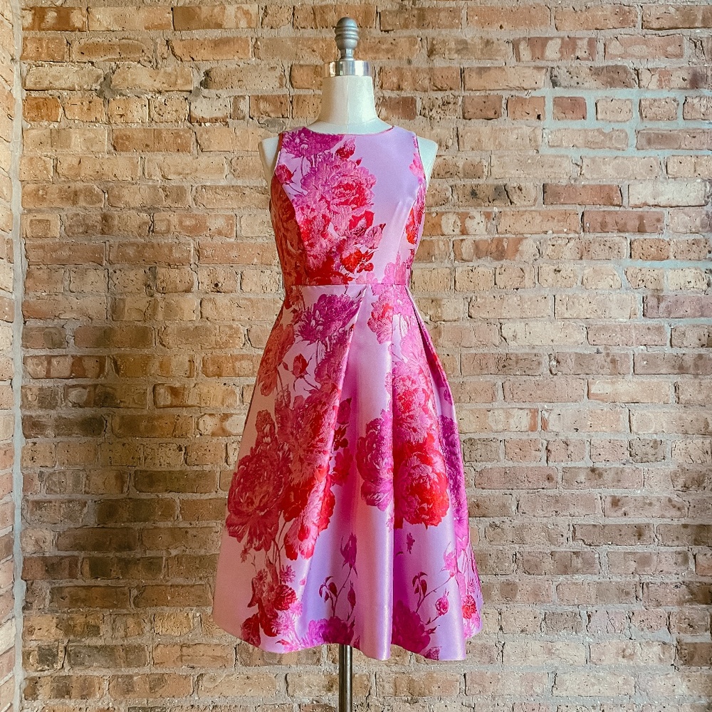 NWT Brocade Floral Cocktail Dress
